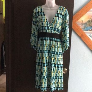 Raindrop print dress